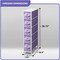 Sorbus Narrow Dresser with 5 Drawers - Steel Frame, Wood Top & Easy Pull Fabric Bins